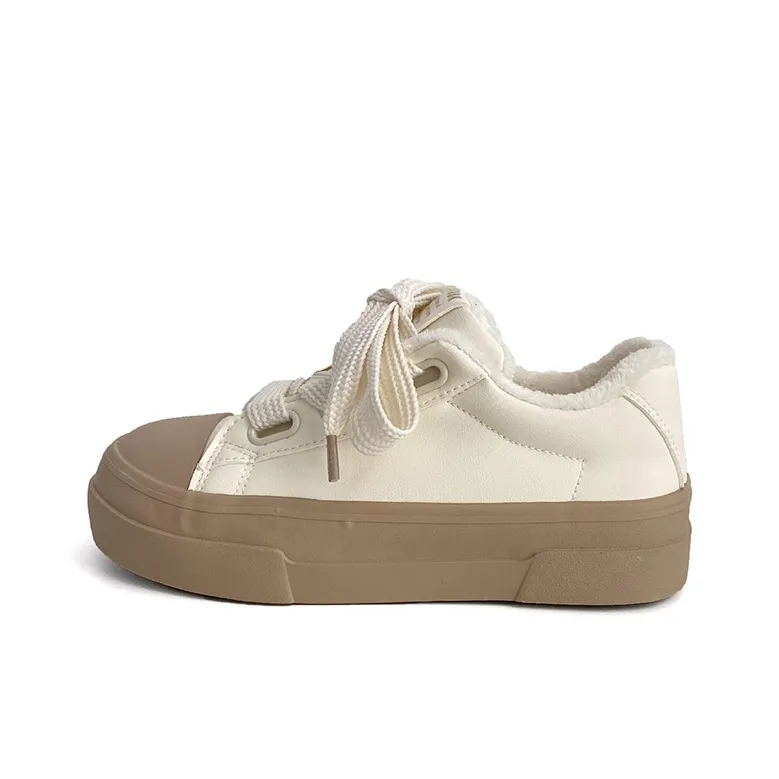 Than Than Me Warm Slip-Resistant Low-Top Skateboard Shoes Women's-5