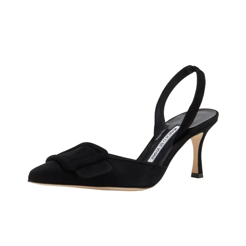 MANOLO BLAHNIK Slim Heel High Heels Women's Black-2