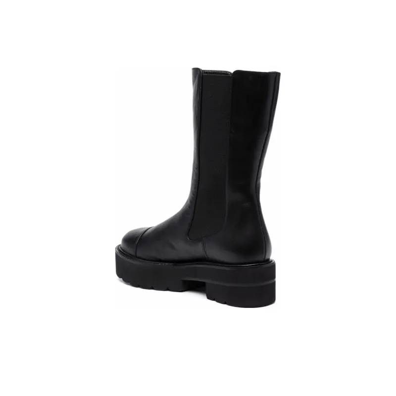 Stuart Weitzman/SW FRANKIE LIFT BOOTIE Crew Chelsea Boots Women's Black Heart-3