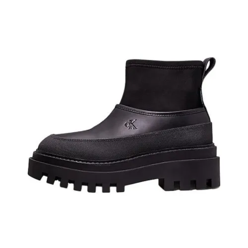 CALVIN KLEIN Breathable Water-Resistant Rain Boots 6cm Women's Black