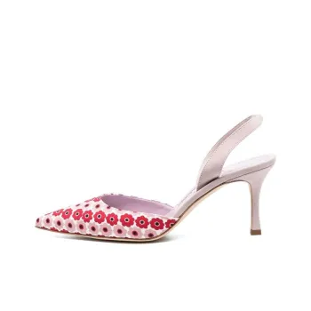 MANOLO BLAHNIK Carolyne Slim Heel High Heels 8.5cm Women's Pink