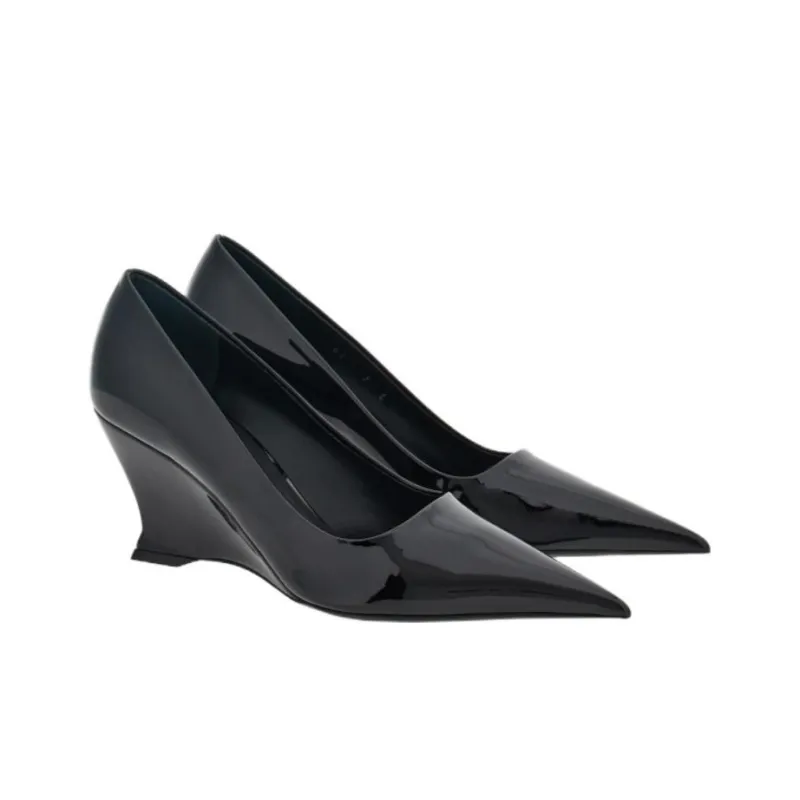 FERRAGAMO 70mm Wedge-heel Leather Pumps-2