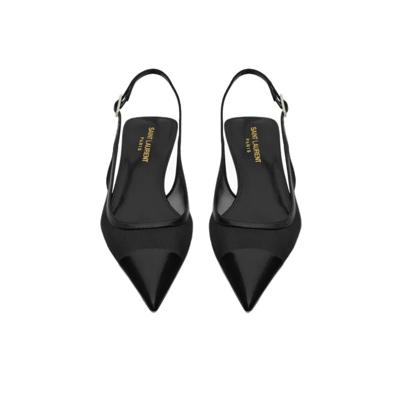 SAINT LAURENT Oxalis Slingback Pumps-2