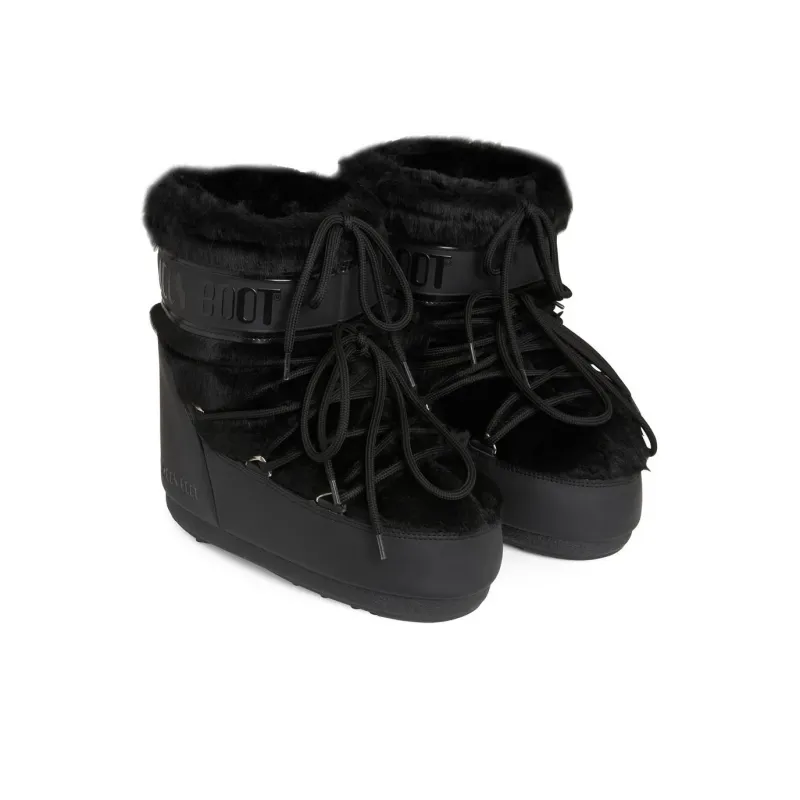 Moon Boot Icon Low Faux-Fur Lace-Up Boots-2