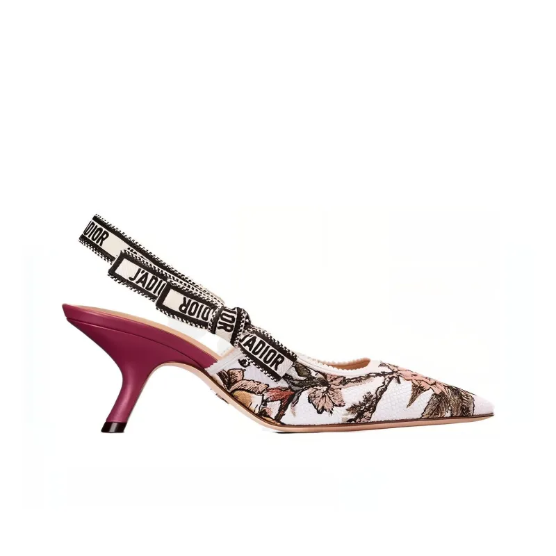 DIOR J'Adior Slim Heel High Heels Women's White-1