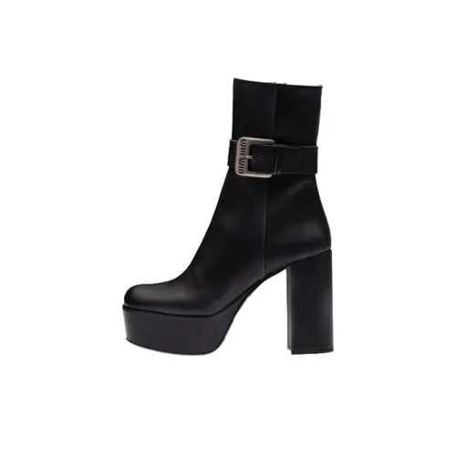 MIU MIU Ankle Boots 11cm Women's Black