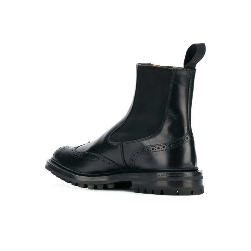 Tricker's Short Chelsea Boots Men's Black-3