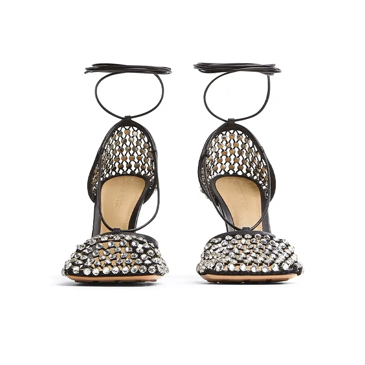 Bottega Veneta Stretch High Heels Women's Black-3