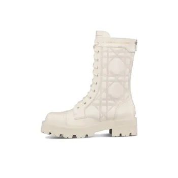 DIOR D Unit Ankle Boots Women's White