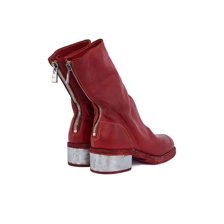 GUIDI Ankle Boots Women's Red-4