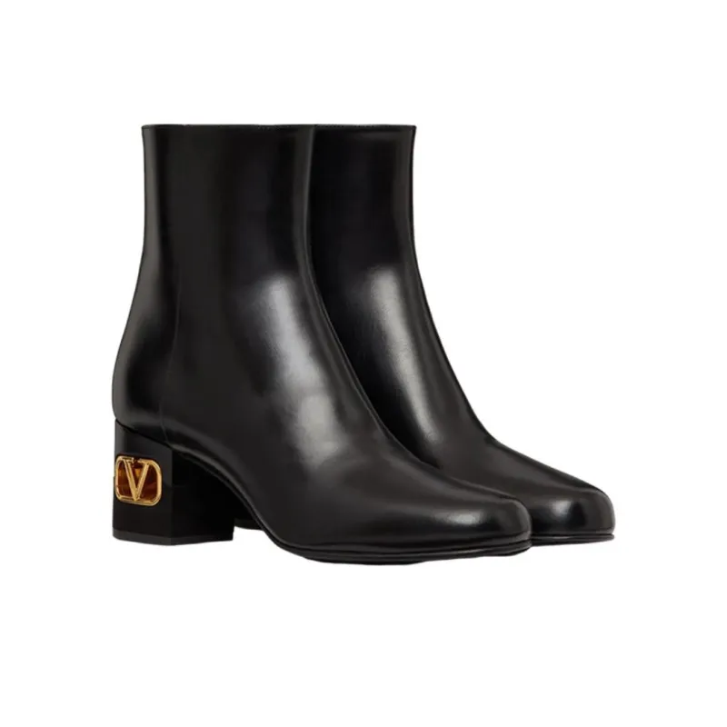 Valentino Garavani VLogo Heel Ankle Boots-2