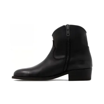 Via Roma 15 Cowboy Leather Ankle Boots