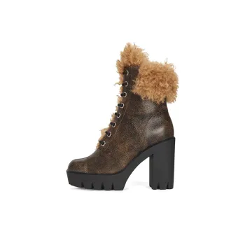 Giuseppe Zanotti Tonix Winter Shearling-trim Boots Women's