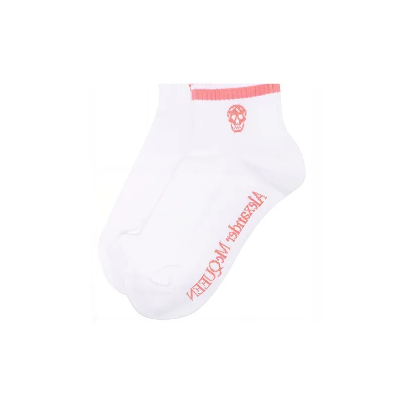 Alexander McQueen Skull Stripe Ankle Socks-2