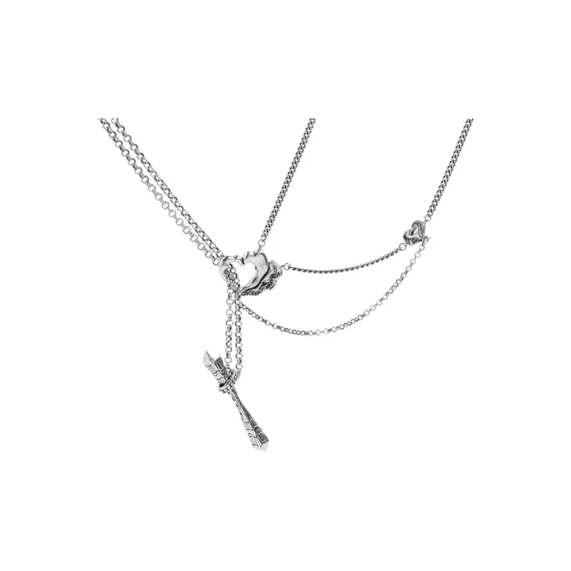 Ah Bo Ci De 925 Sterling Silver Necklaces Unisex-0