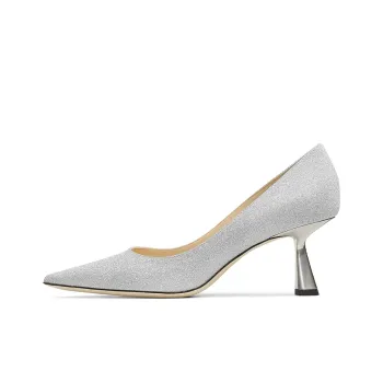 Jimmy Choo Rene High Heels Women's Silver