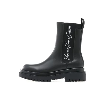 VERSACE JEANS Couture Drew Logo print Pull on Boots