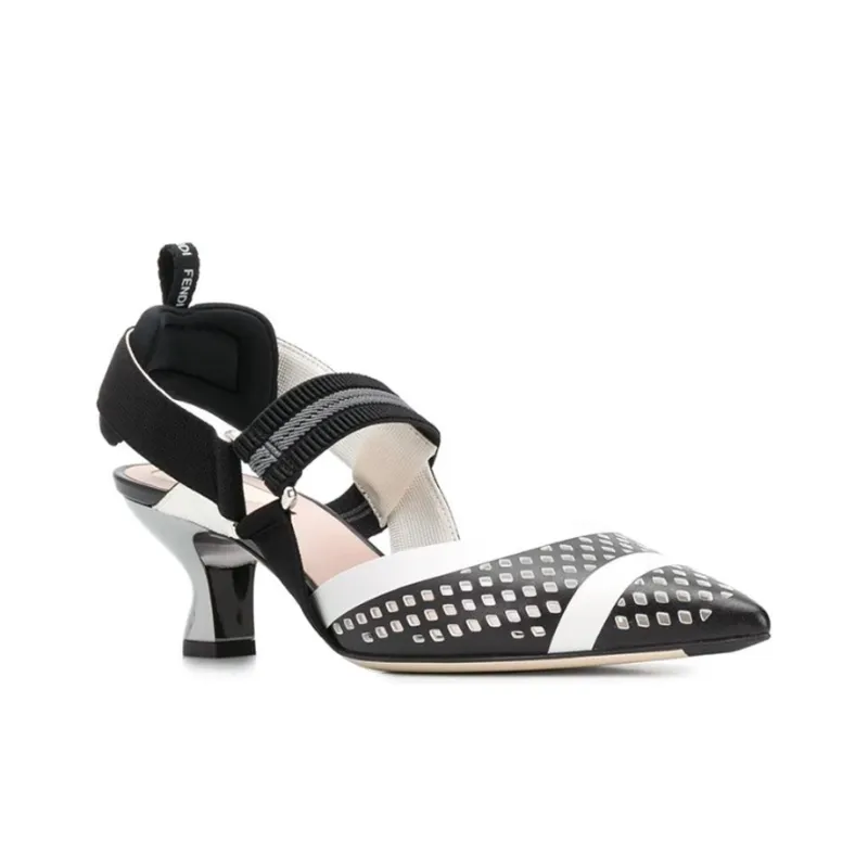 FENDI Colibri High Heels Women's Black-2