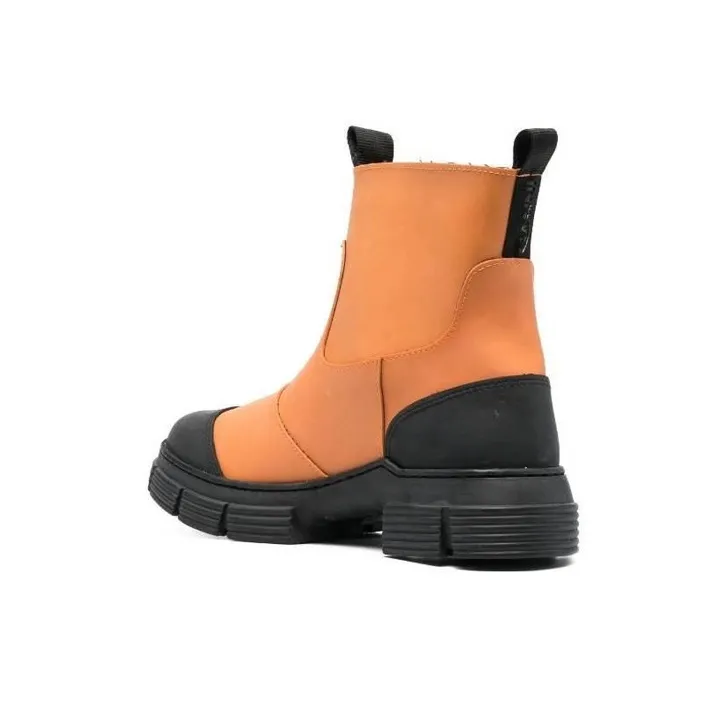 GANNI Ankle Boots Women's Orange-3