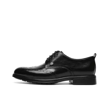 GOLDLION Dress Shoes Men Low Top Black/Brown
