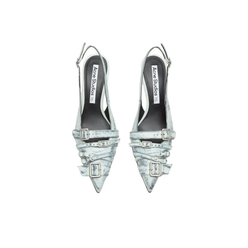 Acne Studios Slim Heel High Heels 8.5cm Women's Denim Blue-2