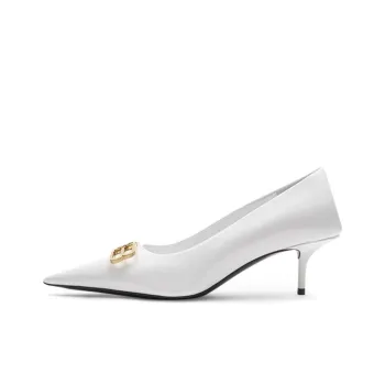 Balenciaga Knife Slim Heel High Heels Women's White