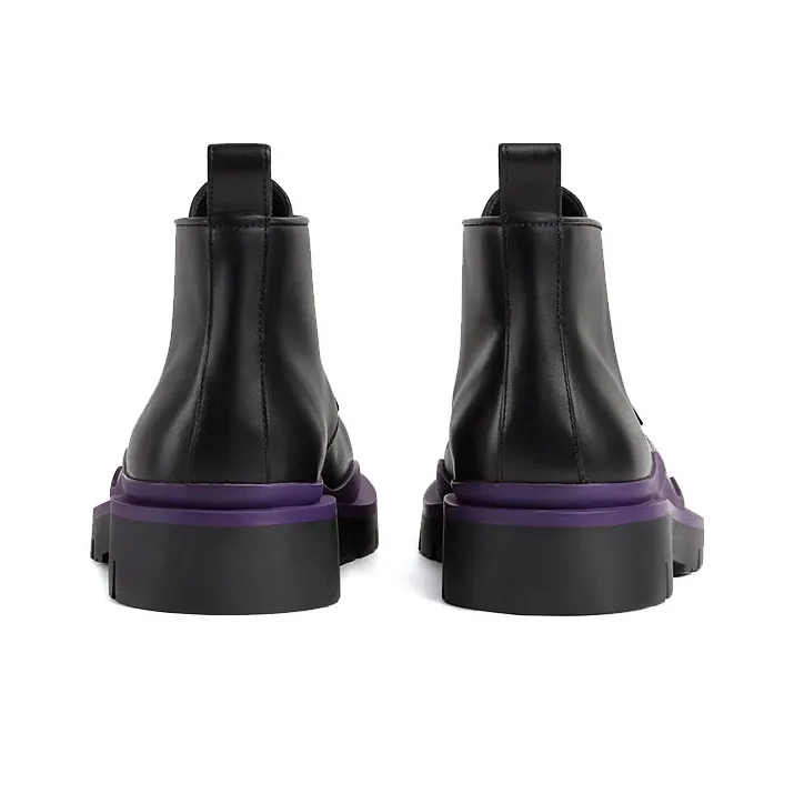 Bottega Veneta Tire Desert Boot Black Purple-4