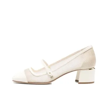 Jimmy Choo Elisa 45m Metallic mesh Pumps