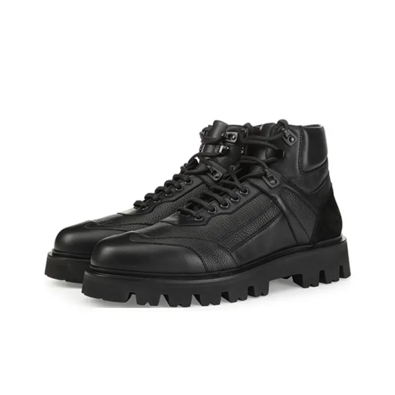 SERGIO ROSSI SR HIKING Ankle Boots Men's Black-1