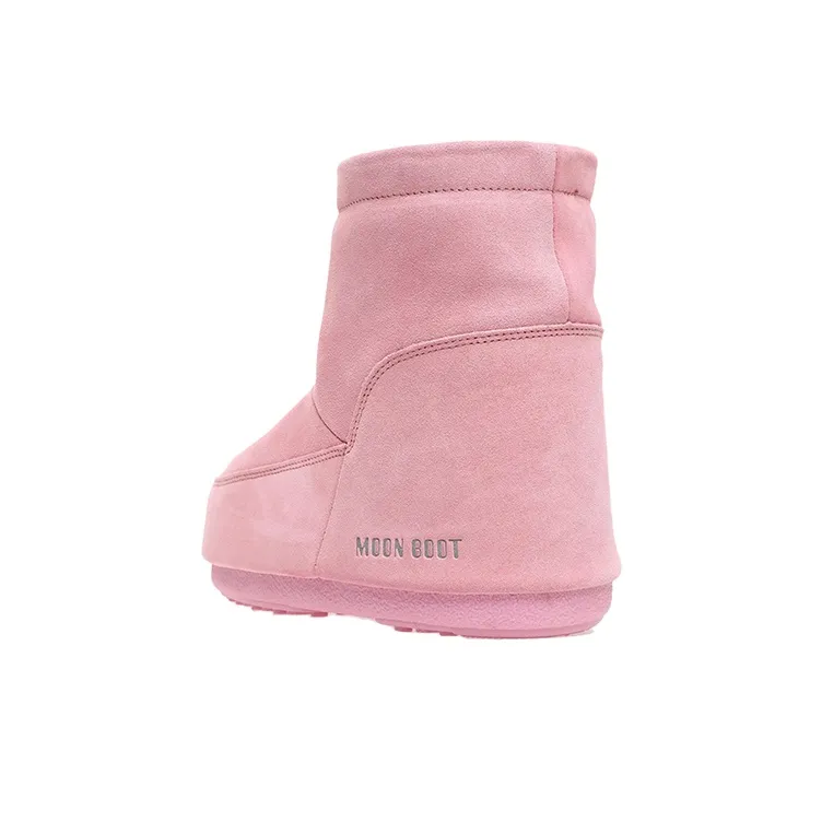 Moon Boot No Lace Suede Boot Pink-3