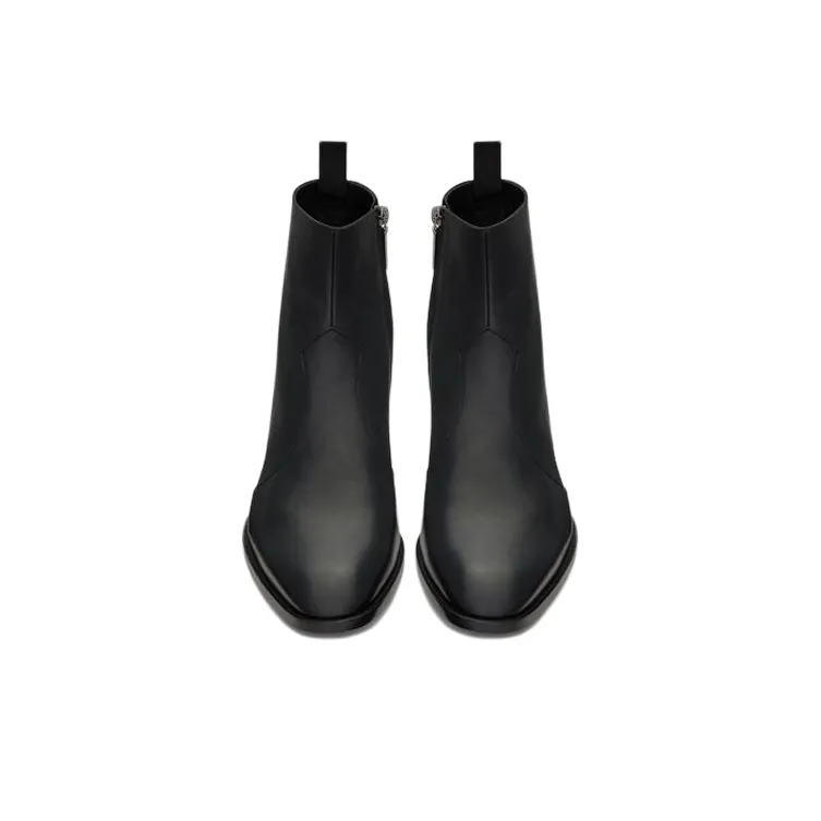 SAINT LAURENT Wyatt Zipped Boots-3