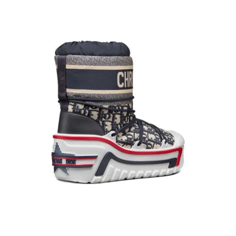 DIOR Women's DIORAlps Snow Boot 'DIOR Oblique - Deep Blue'-4
