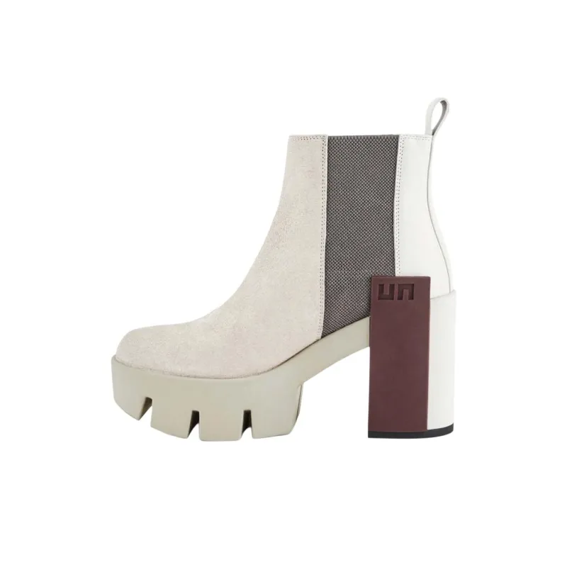 UNITED NUDE Grip II Short Chelsea Boots 10cm Women's White-0