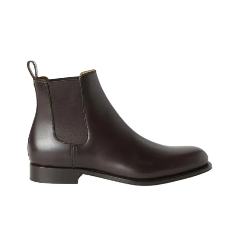 Loro Piana Rory Walk Short Chelsea Boots Men's Umber-1