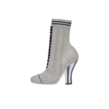 FENDI Ankle Boots Women's Gray