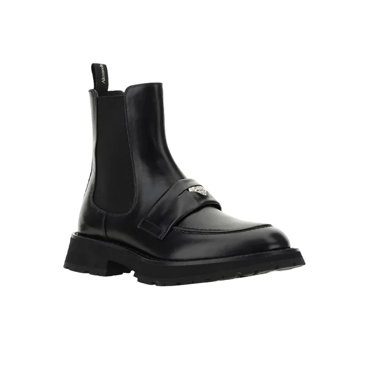 Alexander McQueen Round Toe Boots-2
