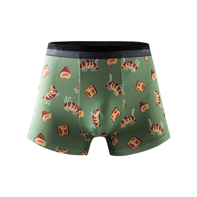Anta Life Collection Underpants Men's 1 Pack Verdant Green Print-0