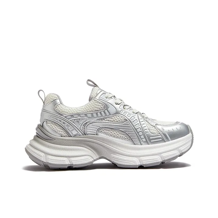 CAMEL Slip Resistant, Abrasion Resistant, Breathable Low Top Chunky Sneakers Women's-7