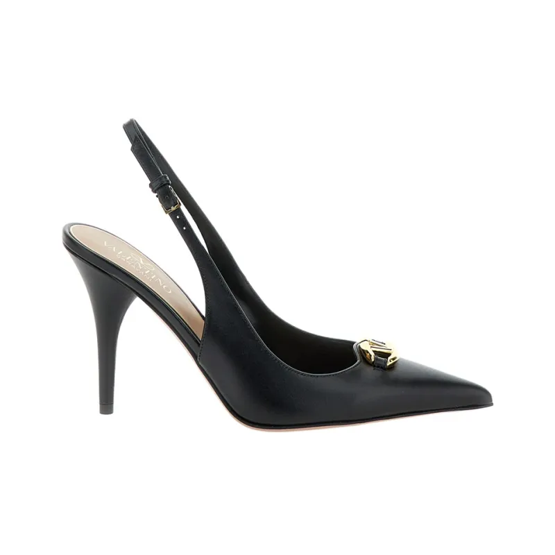 Valentino Garavani The Bold Edition Pointed Toe Slingback Pumps-1