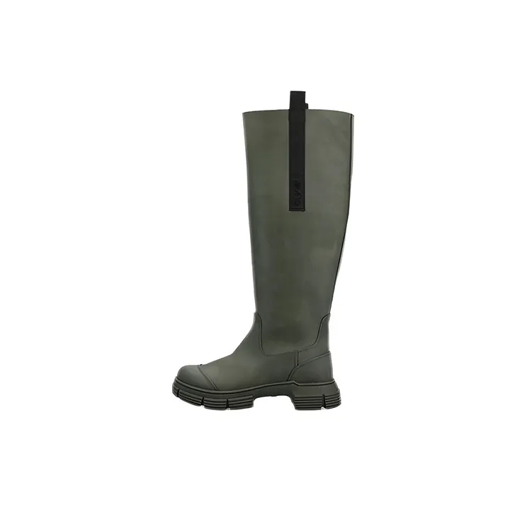 GANNI Knee high Boots Women's Green-0