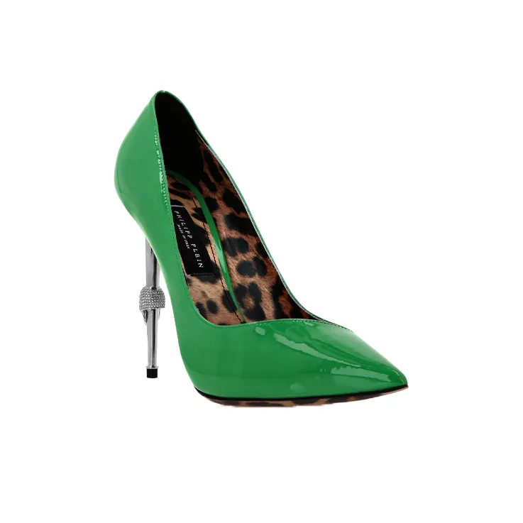 PHILIPP PLEIN Decollete 120mm Patent Pumps-2