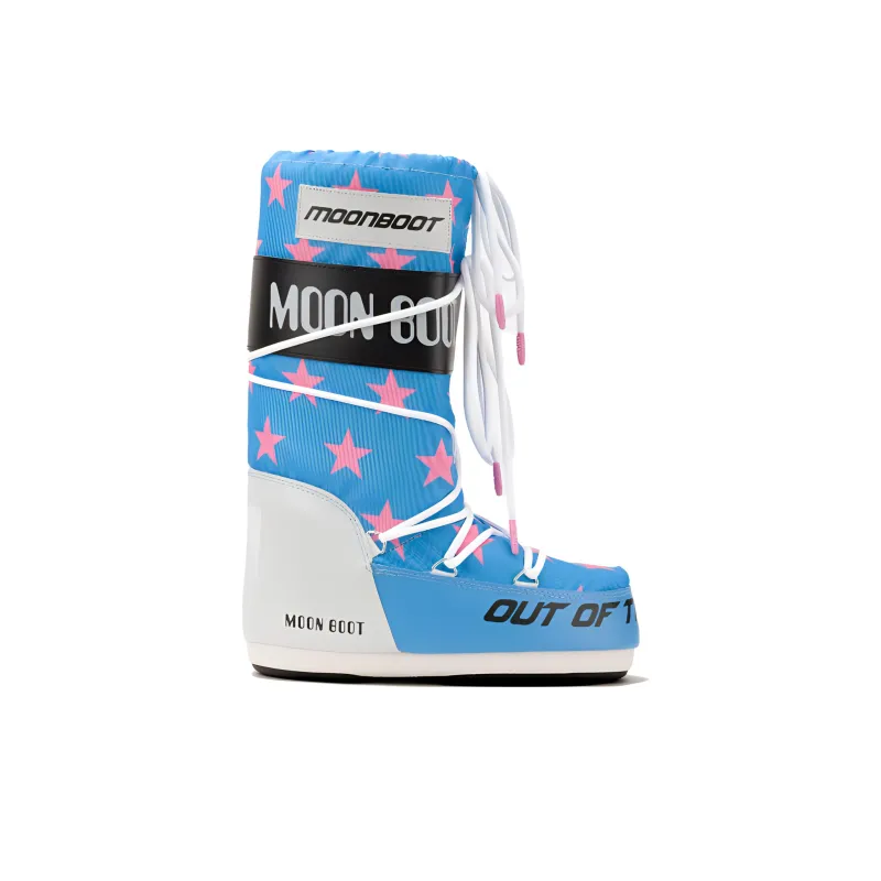 Moon Boot Icon Retrobiker Star print Boots-1