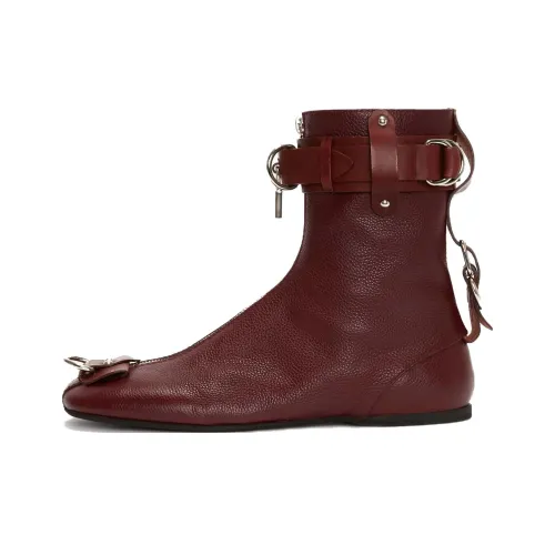 JW Anderson Padlock Ankle boots PVC Women's Red