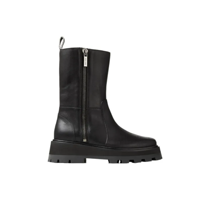 Jimmy Choo Bay Flat Chunky Leather Boots-1