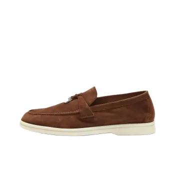 Loro Piana Summer Charms Walk Loafers Women's Brown