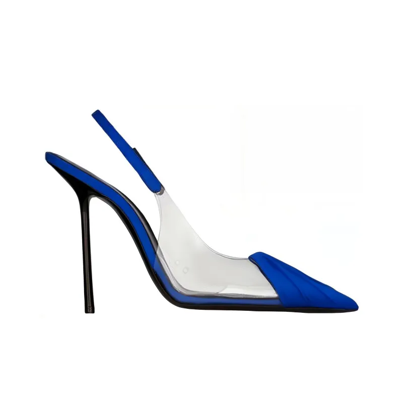 SAINT LAURENT 140mm Pointed-toe Leather Pumps-1