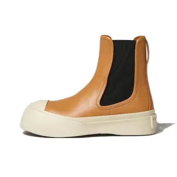 MARNI Short Chelsea Boots Women's Yellow Black