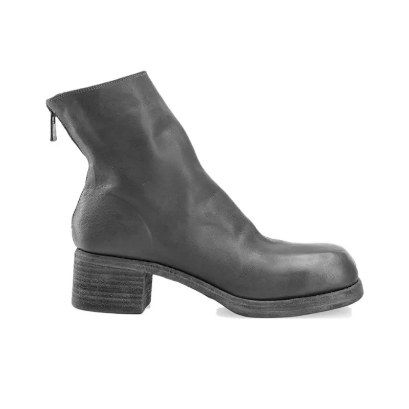GUIDI Back Zip Ankle Boots-1