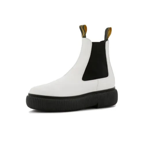 Lanvin Short Chelsea Boots Women's White