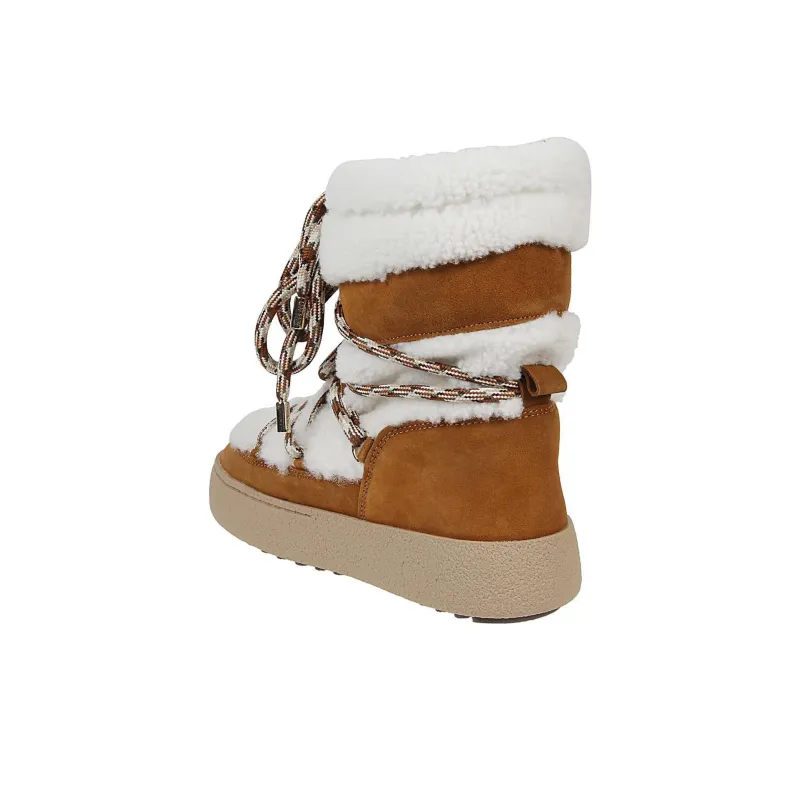 Moon Boot Ltrack Shearling Suede Boots-3